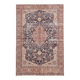 7x11 Vintage Red & Navy Blue Persian Rug, Oriental Rustic Decor, 228x338Cm