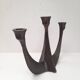 Bougeoir brutaliste en bronze Horst Dalbeck