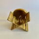 Brutalist bronze candleholder, 1970s