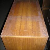 Showcase - Brissac secretary 1960 in oak and veneer