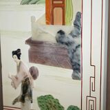 Vintage folding screen in hard stone