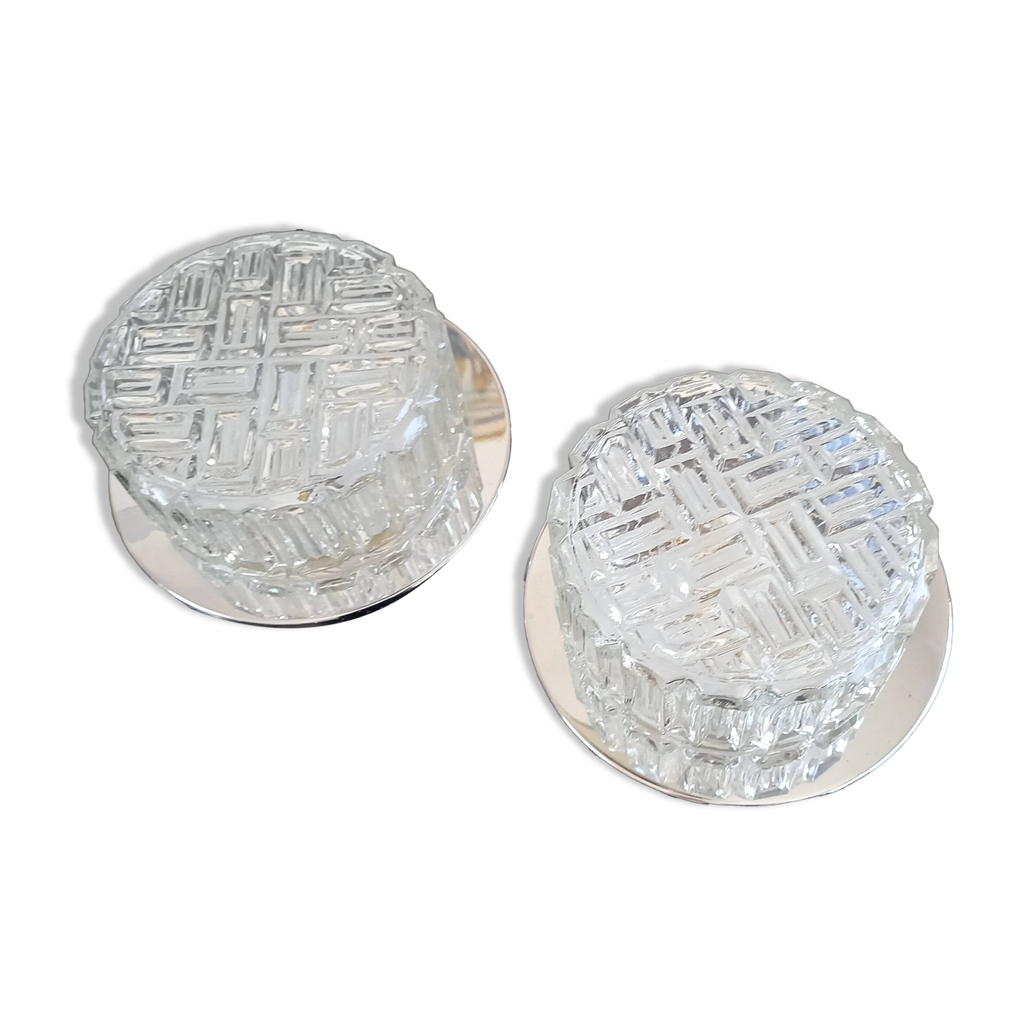 Pair of 50s wall/ceiling lights