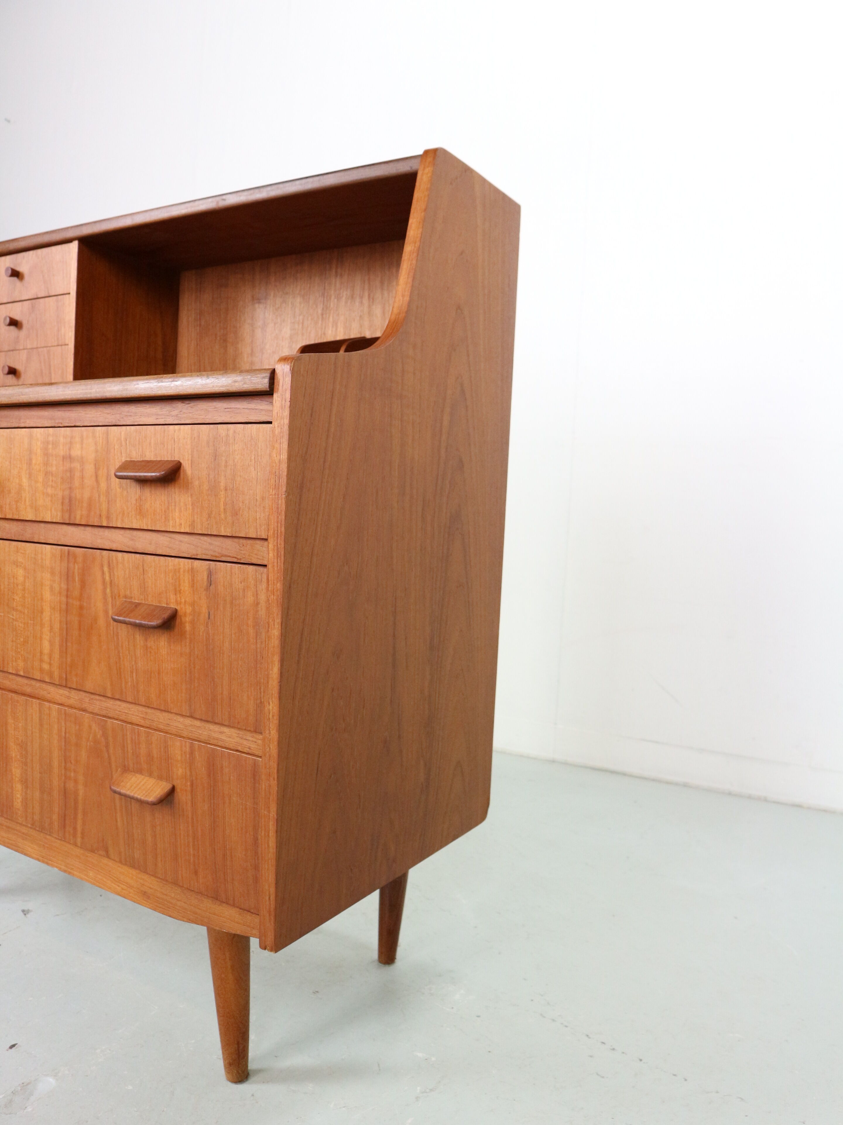 Mid- Century modern teak secretary- cabinet, 1960 Denmark
