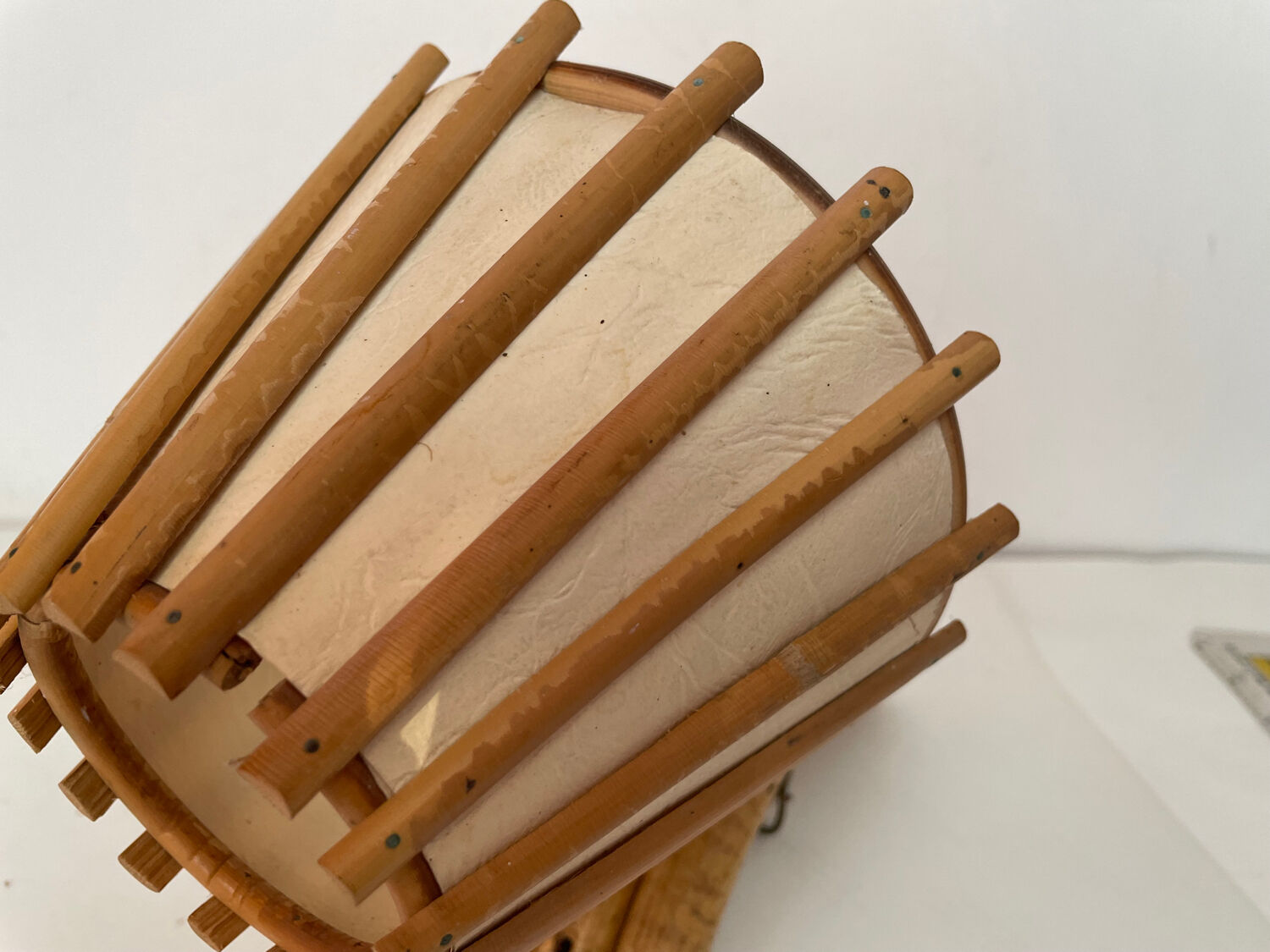 Vintage bamboo wall lamp