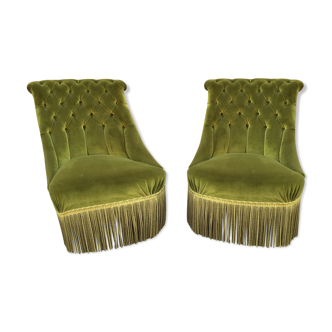 Pair of toad armchairs 1930