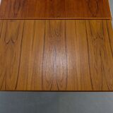 Danish teak meal table 60's with extension cords