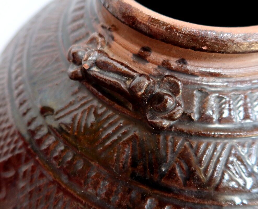 Glazed terracotta panse - 1900