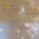 Commode vintage pieds compas en bois massif et osier