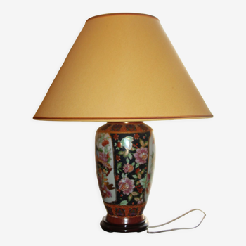 Lampe de table en porcelaine Motif floral