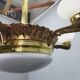 Art Deco chandelier with glass shade, Czechoslovakia, 1930s