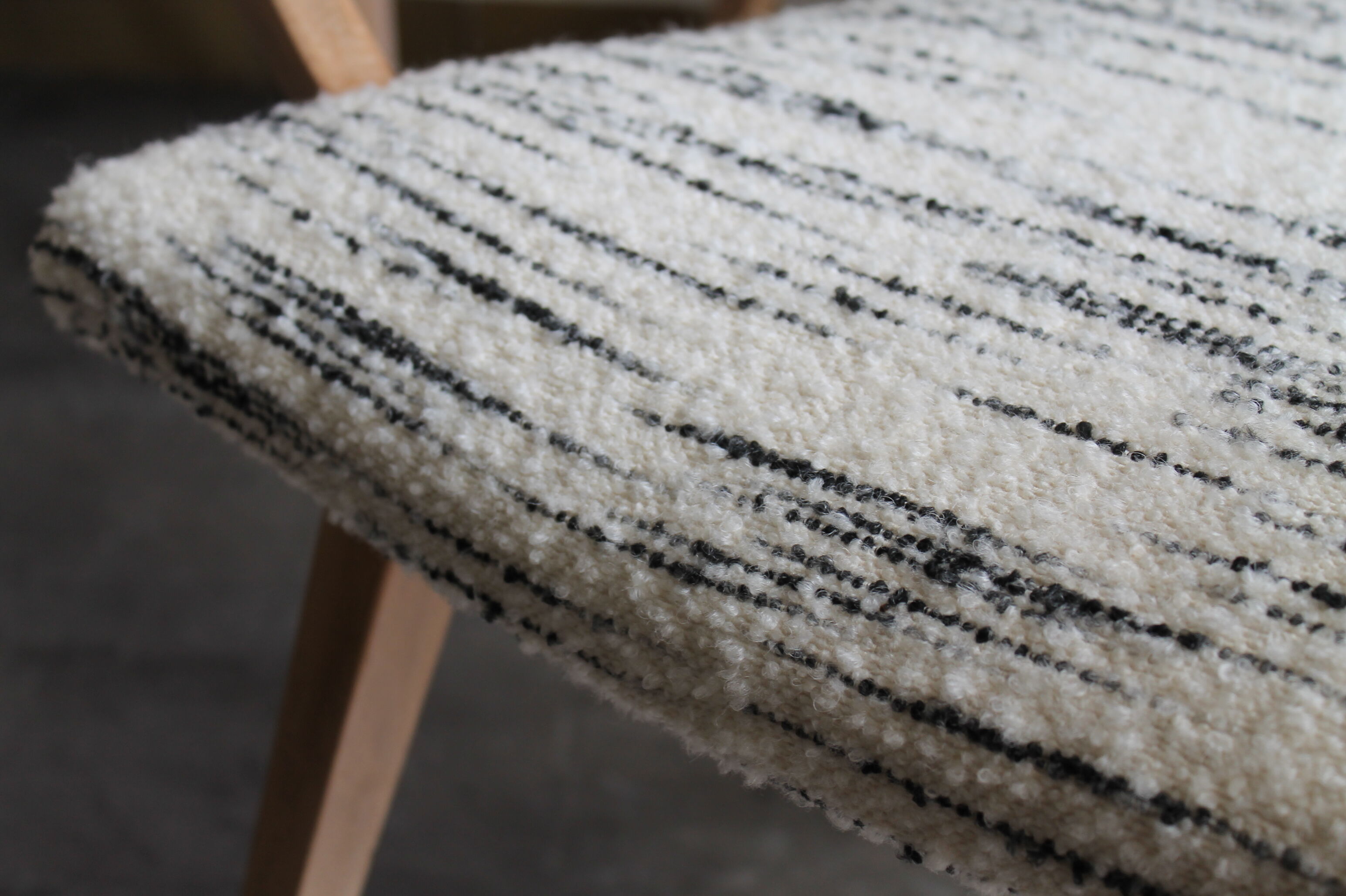 Scandinavian armchair 1960 wool