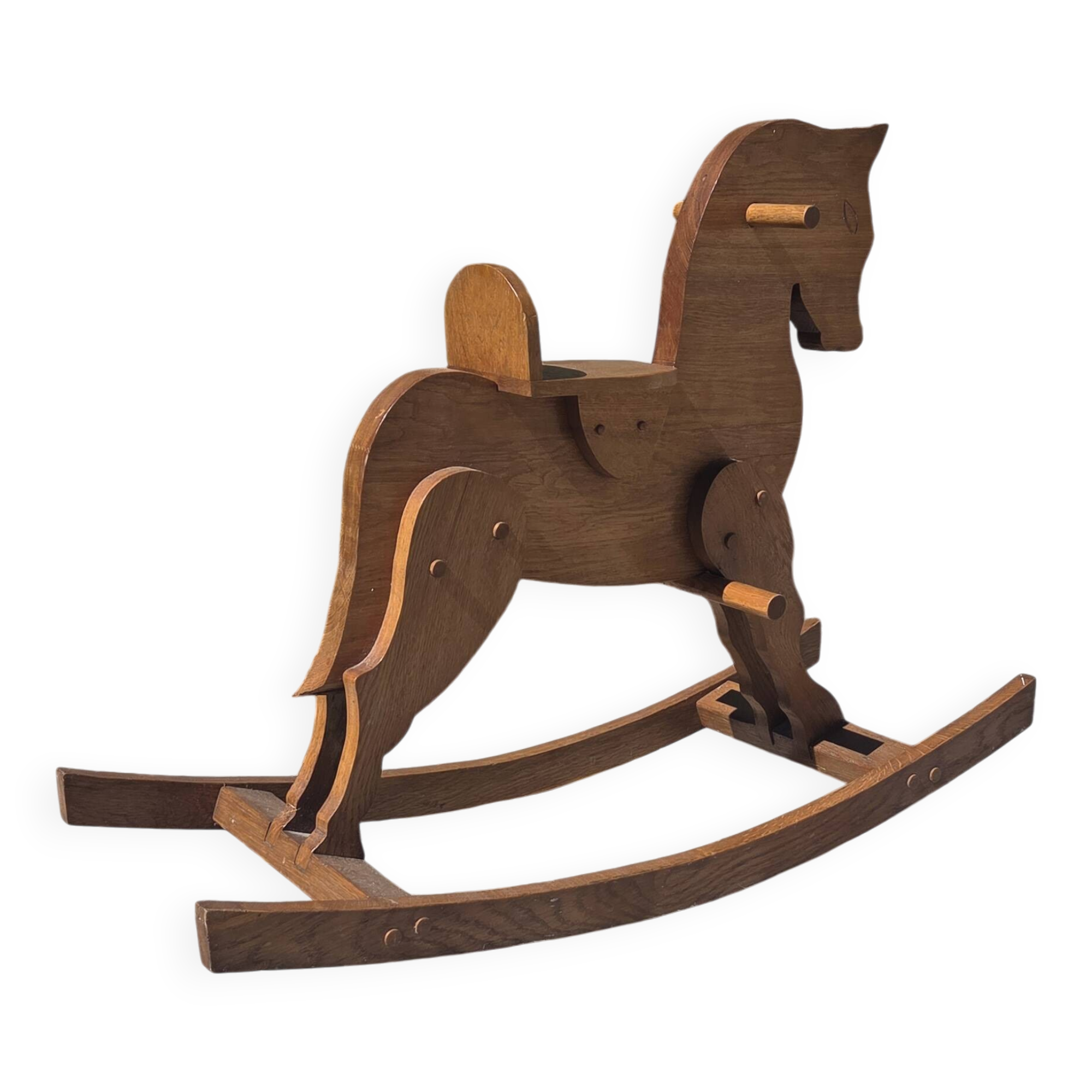 Wooden rocking horse