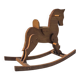 Wooden rocking horse