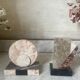 asymmetrical marble Art Deco bookends
