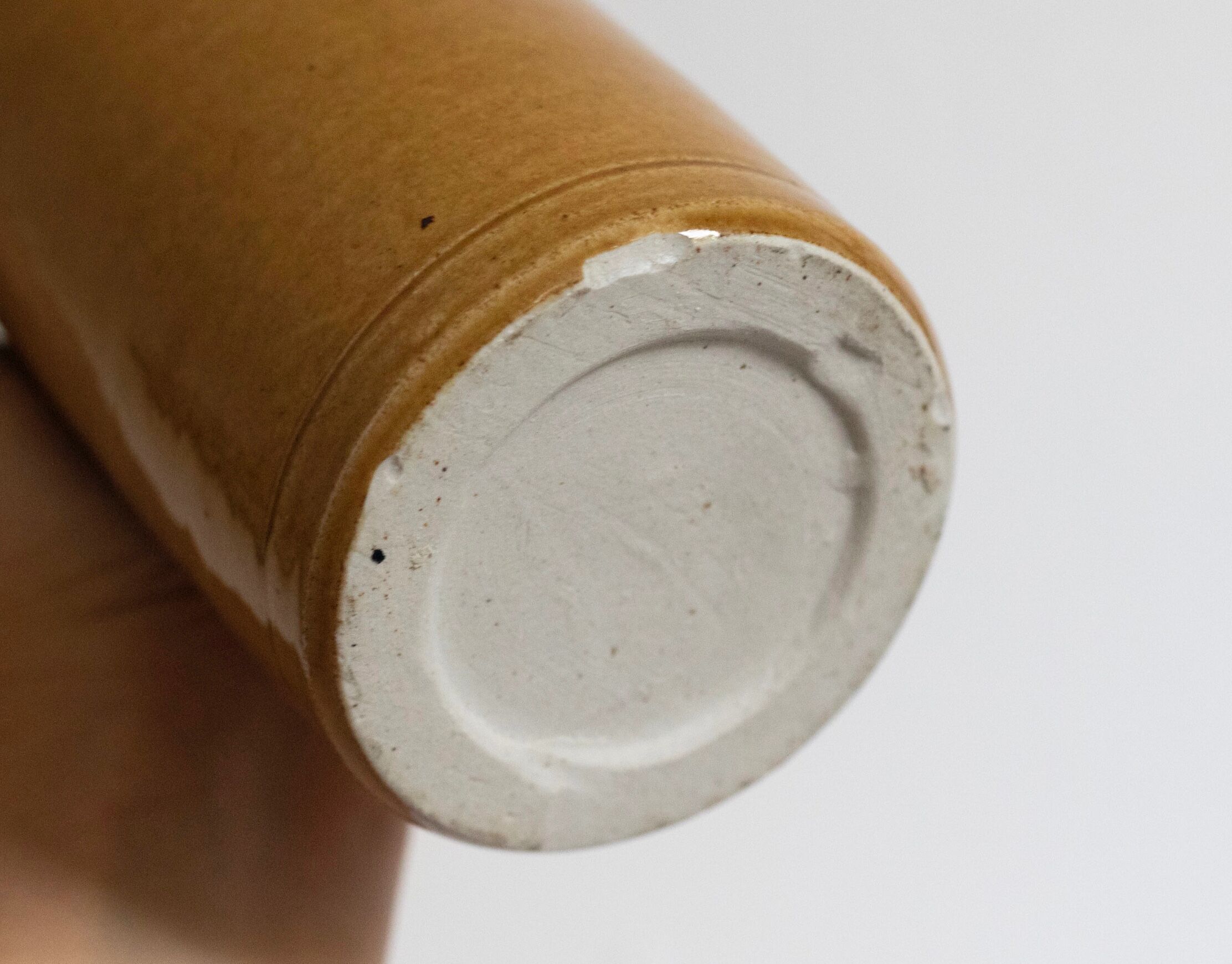 Enamelled stoneware bottle