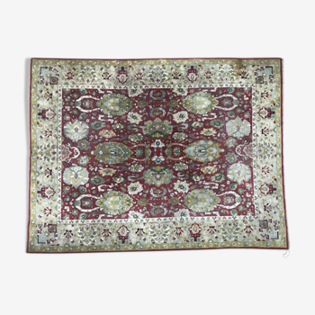 Tapis ancien agra français janus point lys 250x350 cm