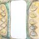 Decorative plaster mirror from the 70s