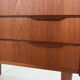 Scandinavian modern teak chest of drawers, small cabinet 1960 denmark