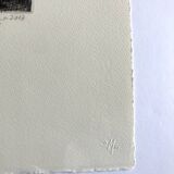 Nicole BOUHARMONT, Tempête, 2013. Original signed drypoint