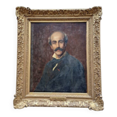 Eugène Girardet (1853-1907) - Oil on canvas - Portrait of Vidal - 19th century