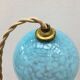 Lampe baladeuse art déco en verre de Clichy bleu