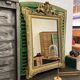Ancien miroir Napoléon III a décor de griffon