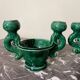 Pair of ceramic candlesticks