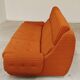 Complete orange salon JITONA in Atlantis Space Age style from the 1970s.