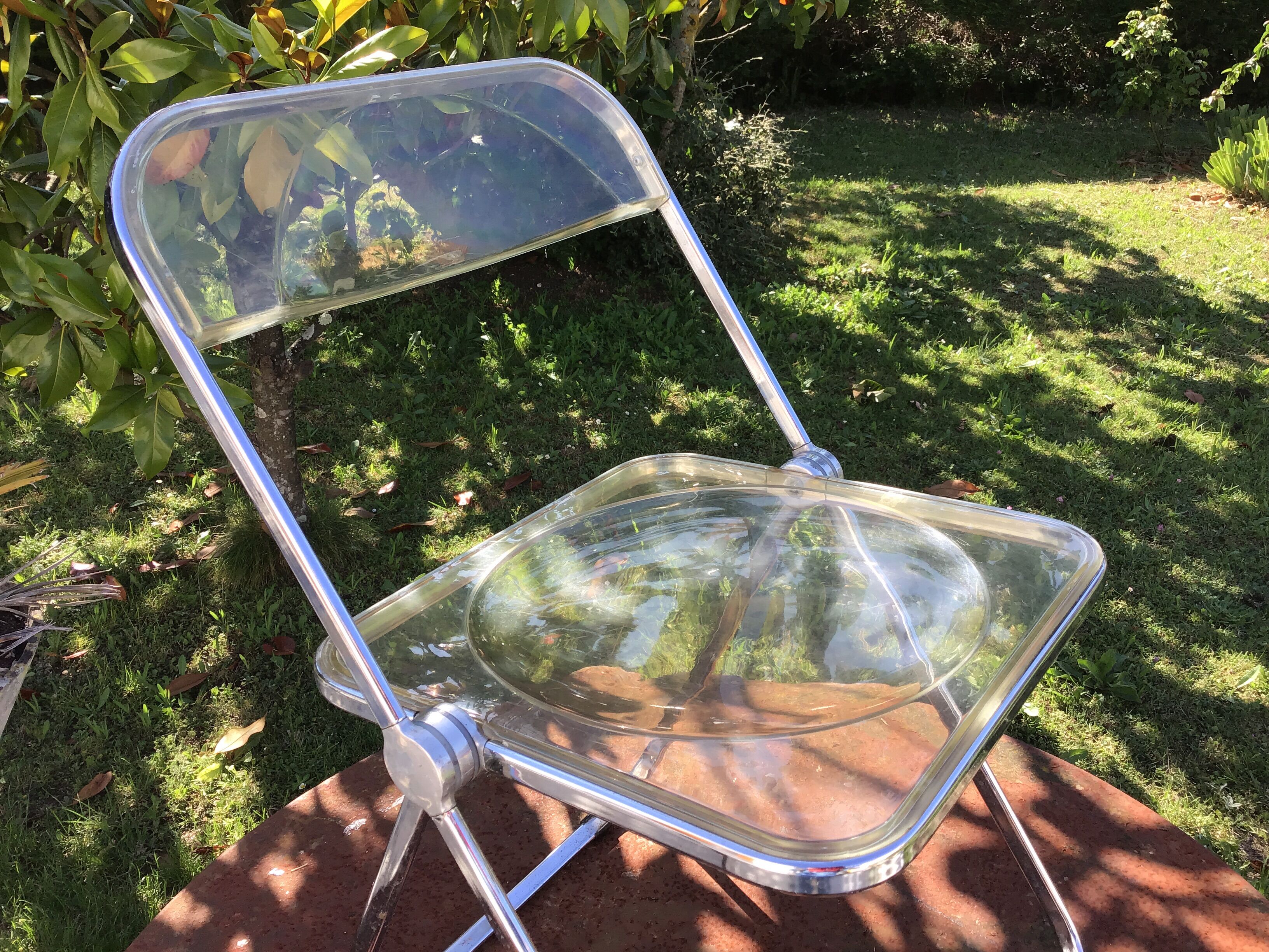 Plia chair by Giancarlo Piretti for Castelli