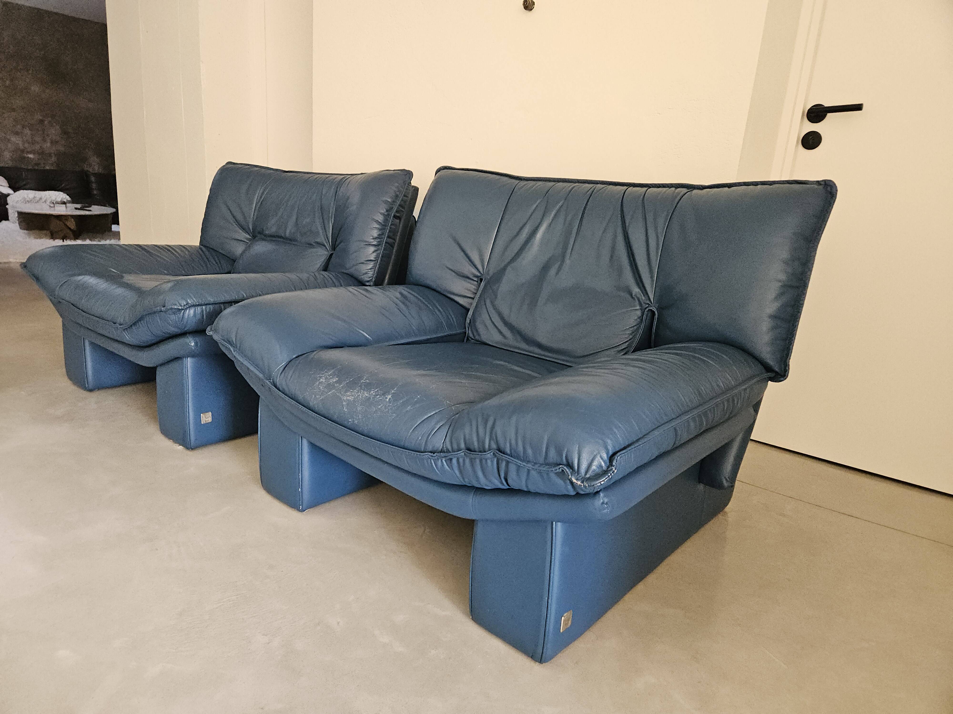 Paire de fauteuils, Nicoletti Salotti, 1980, Italie