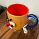 Vase chope verre Murano clown vintage
