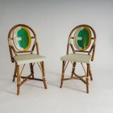 Set of 2 bistro chairs by Italo Gasparucci for ECC Tennis Tournament Antwerp