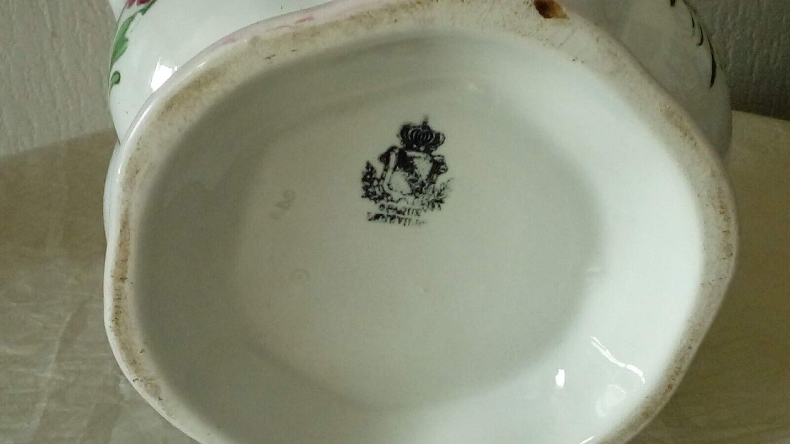 Luneville earthenware plant pot