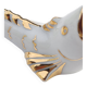 White and gold Limoges porcelain knife rests - animal motif: fish