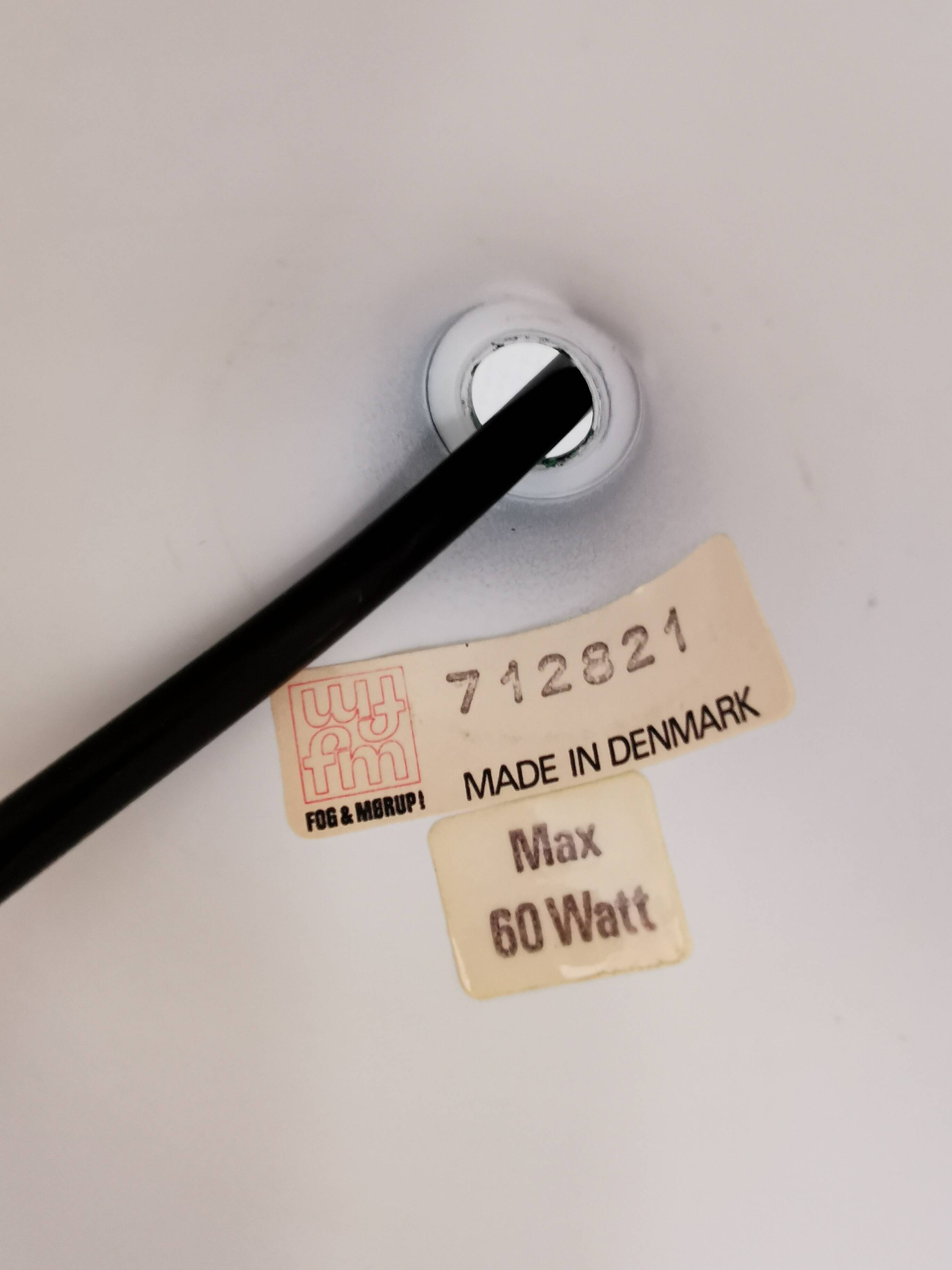 Fog & Mørup hanging lamp, model ‘Markise’, Denmark, 1960s–70s