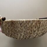 Large basket made of woven water hyacinth