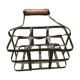 Galvanized steel bottle holder