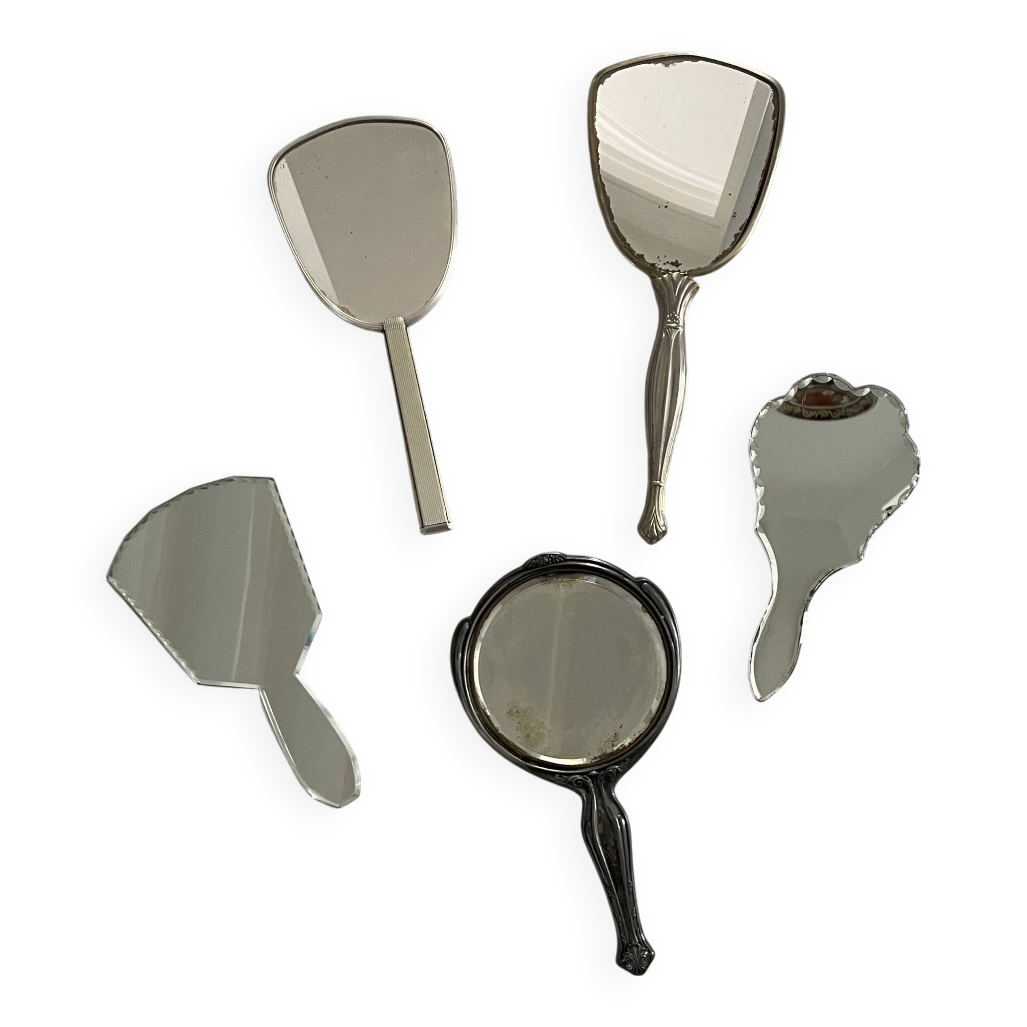 Lot de 5 miroirs à main