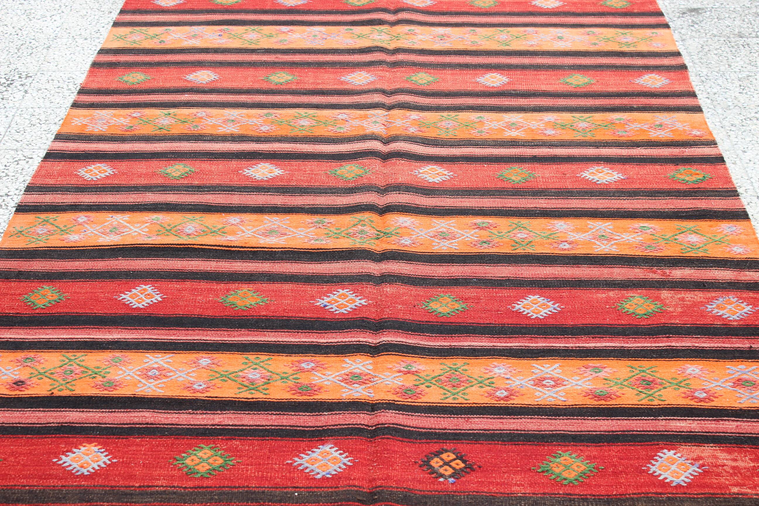 Turkish kilim rug,361x182 cm,n-182.