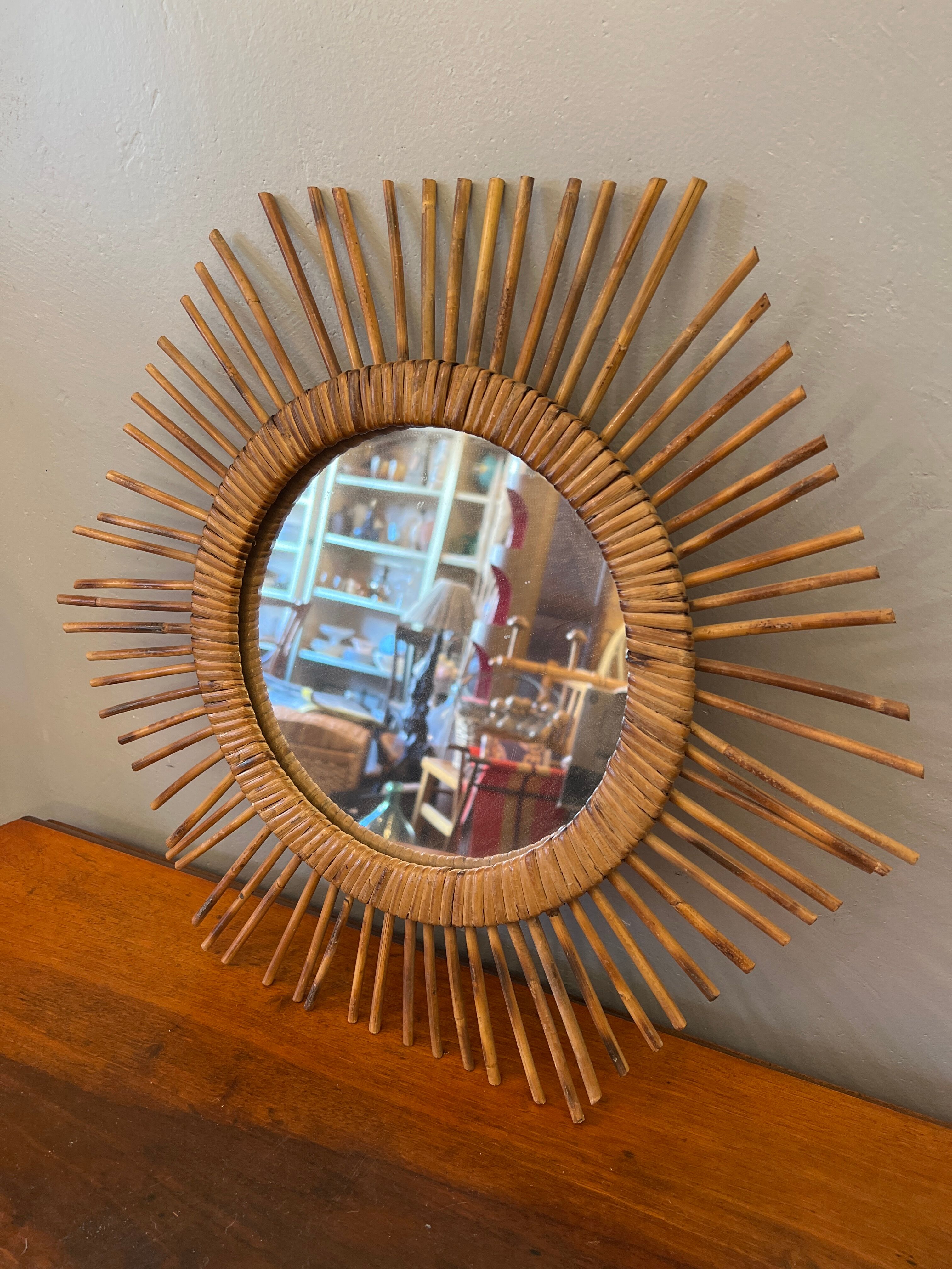 BHV - Rattan sun mirror