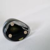 Set of 2 Mid-Century Modern vases by Nils Landberg, Orrefors, circa 1950, Sweden.