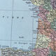 Carte de France - 1922 - 40x29cm