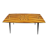 Table d'échecs de salle à manger des années 1960, Tchécoslovaquie