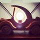 Wooden lamp from the 80