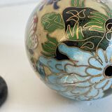 Vintage cloisonné enameled collectible eggs