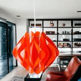 Red Acrylic Mid Century Modern Lamp