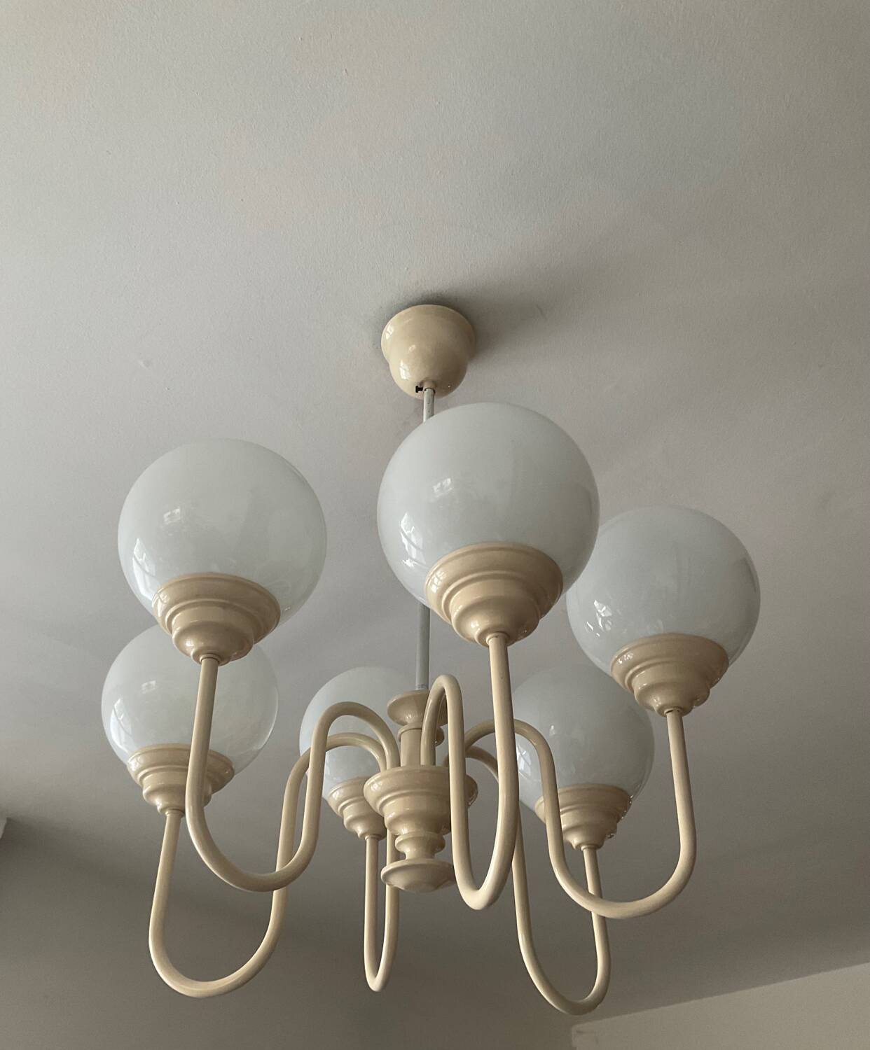 Lustre spoutnik Kaiser Leuchten, années 80