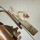 Brutalist sconce vintage wall lamp space age copper lamp 1970 light fixture