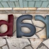 BAR metal letters