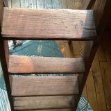 Antique 6-step wooden stepladder